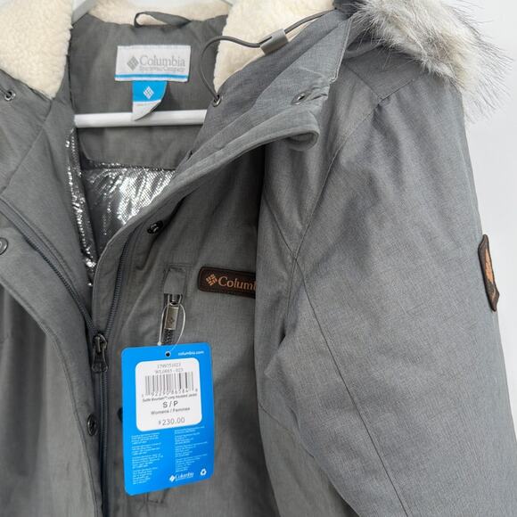 Columbia Women's Gray Suttle Mountain Long Insulated Jacket Size S - Picture 7 of 11